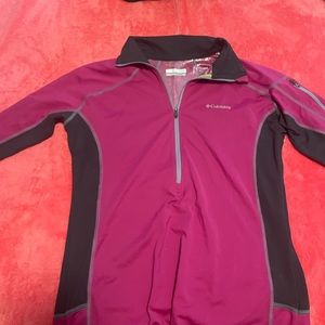 Pink athletic zip up jacket